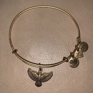 Alex and Ani Spirit of the Eagle gold charm bracelet